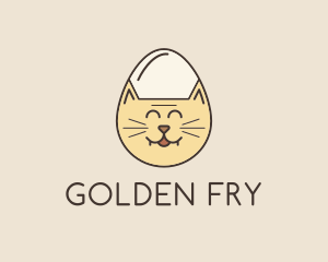 Cat Egg Head logo design