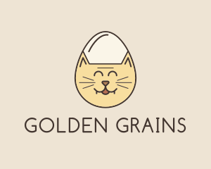 Cat Egg Head logo design