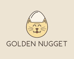 Cat Egg Head logo design