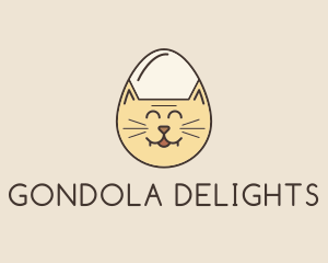 Cat Egg Head logo design