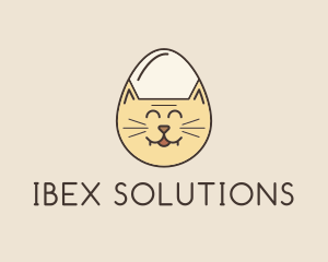 Cat Egg Head logo design