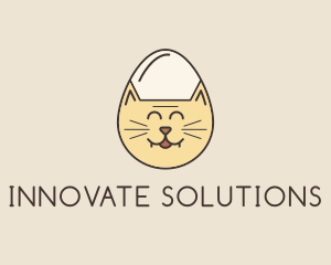 Cat - Cat Egg Head logo design