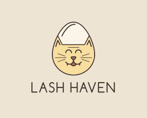 Cat Egg Head logo design