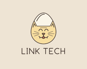 Cat Egg Head logo design