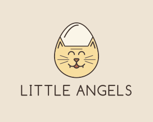 Cat Egg Head logo design