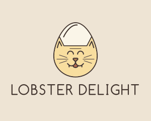 Cat Egg Head logo design