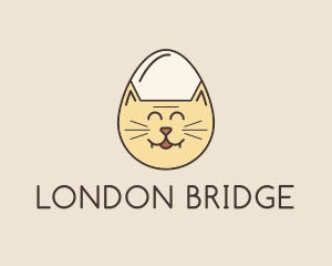 Cat Egg Head logo design