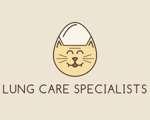 Cat Egg Head logo design