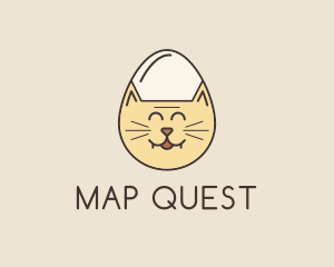 Cat Egg Head logo design