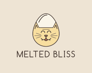 Cat Egg Head logo design