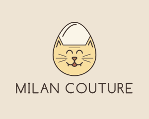 Cat Egg Head logo design