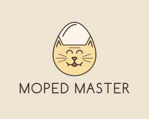 Cat Egg Head logo design