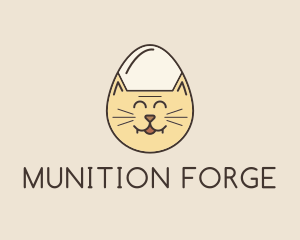 Cat Egg Head logo design