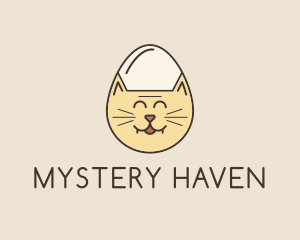 Cat Egg Head logo design