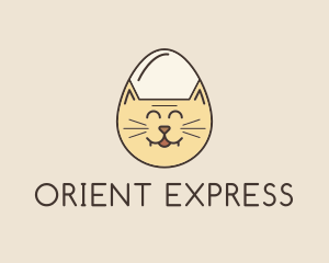 Cat Egg Head logo design