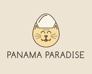 Cat Egg Head logo design