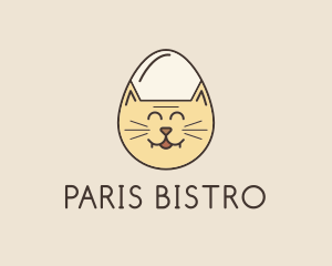 Cat Egg Head logo design