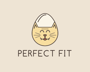 Cat Egg Head logo design