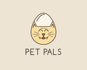 Cat Egg Head logo design