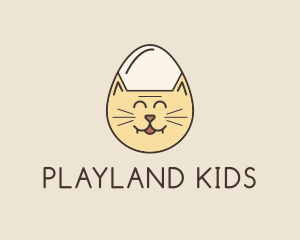 Cat Egg Head logo design