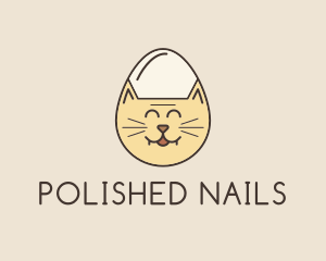 Cat Egg Head logo design