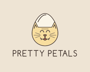 Cat Egg Head logo design