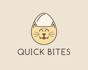 Cat Egg Head logo design