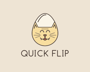 Cat Egg Head logo design