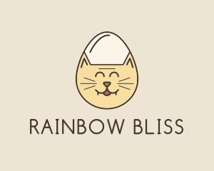 Cat Egg Head logo design