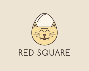 Cat Egg Head logo design