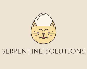 Cat Egg Head logo design