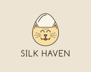 Cat Egg Head logo design