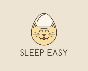 Cat Egg Head logo design