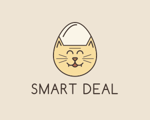 Cat Egg Head logo design