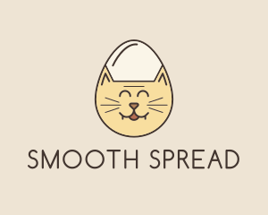 Cat Egg Head logo design