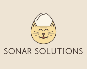 Cat Egg Head logo design