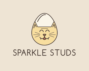 Cat Egg Head logo design