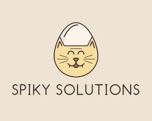 Cat Egg Head logo design