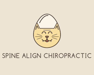 Cat Egg Head logo design