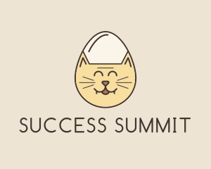 Cat Egg Head logo design