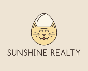 Cat Egg Head logo design