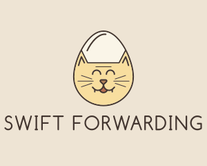 Cat Egg Head logo design