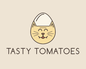 Cat Egg Head logo design