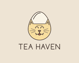 Cat Egg Head logo design