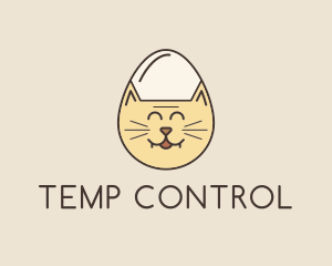 Cat Egg Head logo design