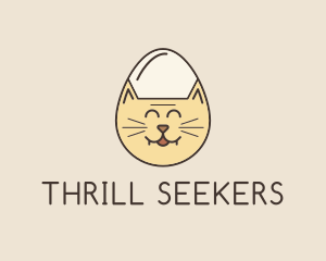 Cat Egg Head logo design