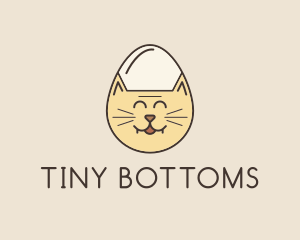 Cat Egg Head logo design