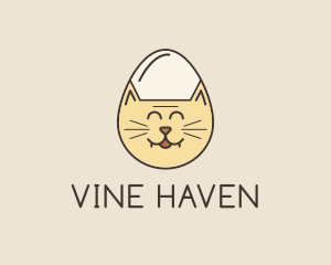 Cat Egg Head logo design