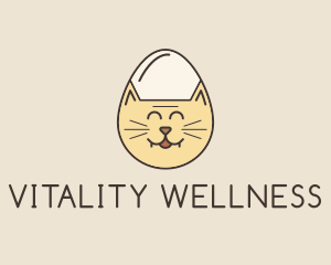 Cat Egg Head logo design