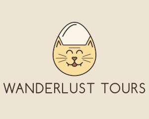 Cat Egg Head logo design